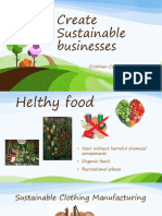 Create Sustainable Businesses