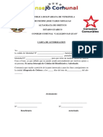 Carta de Autorizacion