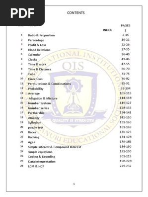 Aptitude Book Pdf Fraction Mathematics Ratio