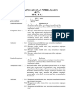 Rencana Pelaksanaan Pembelajaran (RPP) KD 1.2 & 3.2: SMP N 2 Jenawi