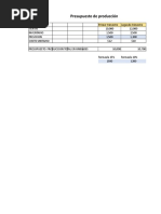 Presupuestos Excel | PDF | Presupuesto | Microeconomía