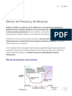 Efectos de Primacía y de Recencia - Alfredo Herranz Sanz - CLAPSIC Psicología PDF