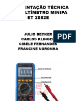 Apresentação Técnica Do Multímetro Minipa Et 2082e