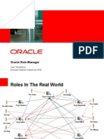 Oracle Role Management Business Level