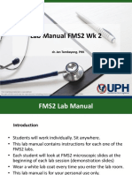 Lab Manual FMS2 WK 2: Dr. Jan Tambayong, PHK