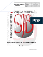 Directiva de Orden de Merito Academico PDF