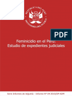 MINJUS - Informe Feminicidio PDF