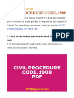 Civil Procedure Code Index PDF Guide