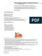Soal Ujian Sekolah Bahasa Indonesia Kelas 6 PDF