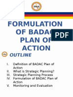 Module 2 - Formulation of BADAC Plan of Action