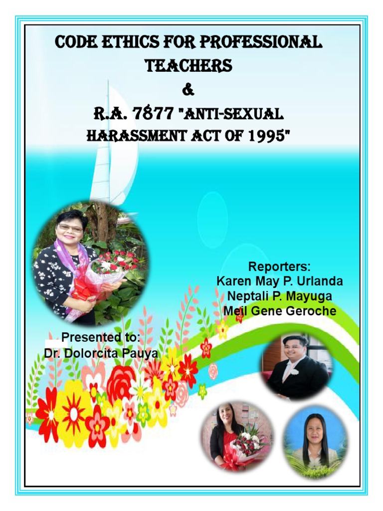 Code Of Ethicsss Sexual Harassment Teachers