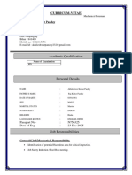 Academic Qualification: Curricum-Vitae