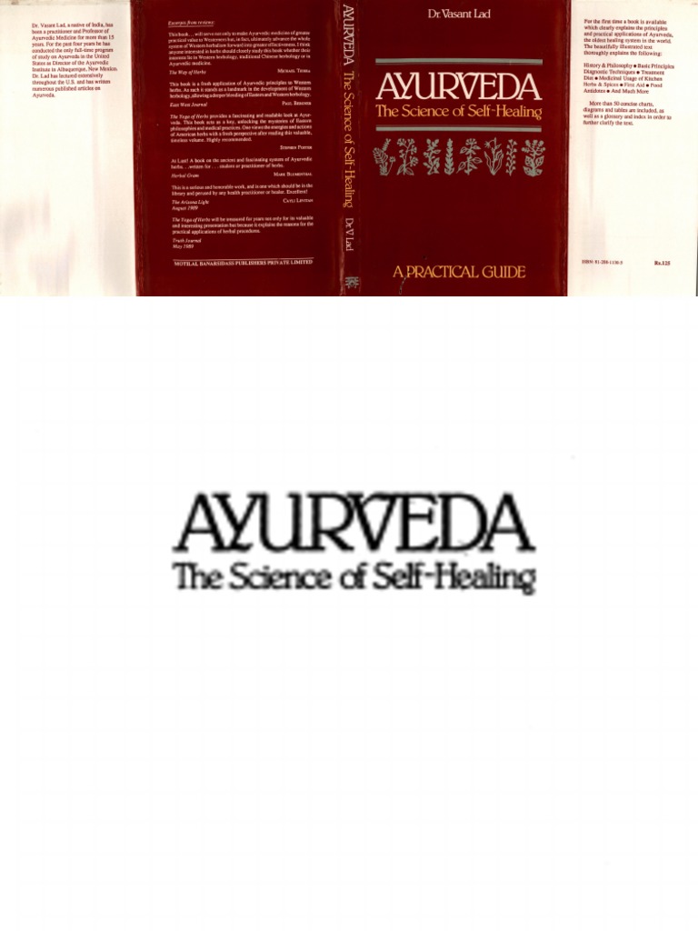 AYURVEDA The Science of Self Healing PDF PDF