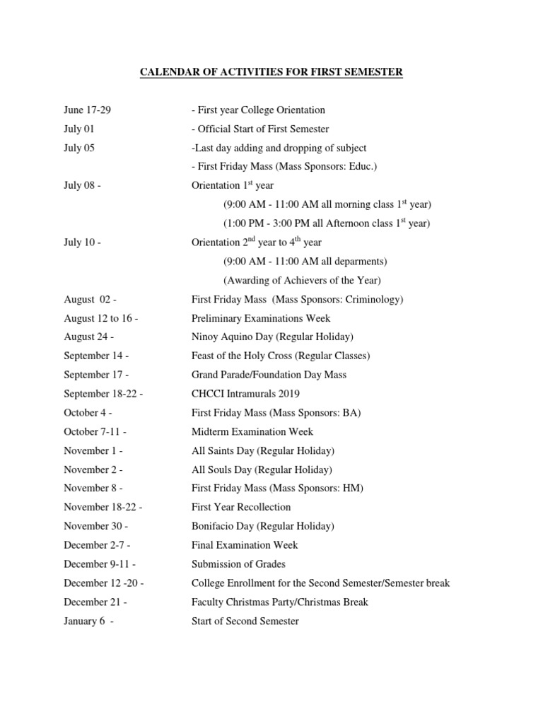 Holy Cross Academic Calendar 2025-26 | PDF | Social Science | Art