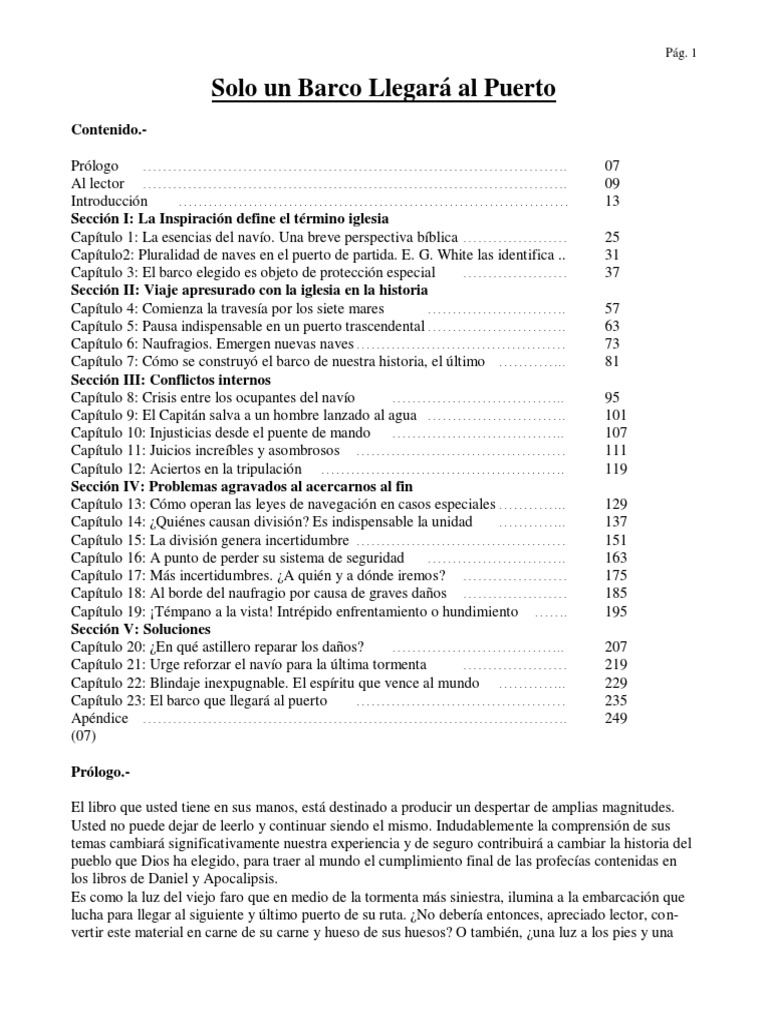 Solo Un Barco Llegara Al Puerto Pr Juan Campos Quesada Pdf Jesus Pablo El Apostol