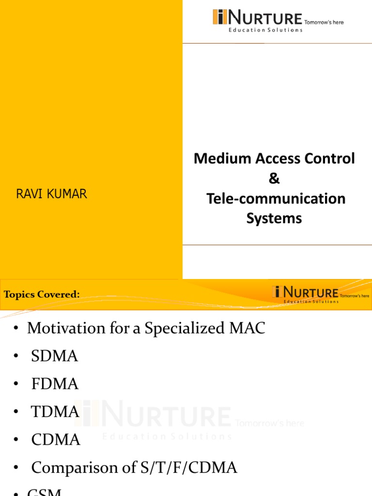 MAC Protocols in Wireless Networks | PDF | Channel Access Method ...