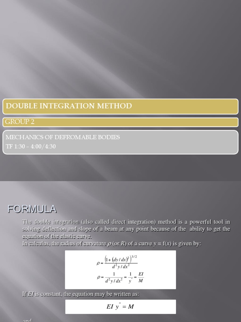 Double Integrationgroup 2 Final | PDF