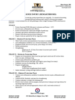 Acute Knee Injury (Hemarthrosis) : Goals