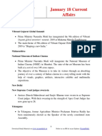Daily Current Affairs - January 18 2019 PDF