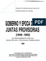 99 - Pensamiento Oficial Juntas Provisorias 1948-1952 - Venezuela