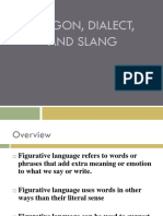 Slang, Jargon, Colloquial