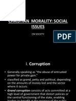 Christian Morality: Social Issues: On Society