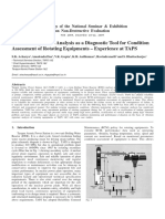Vibration Signature Analysis As A Diagnostic Tool For Condition Assessment of Rotating Equipments - Experience at TAPS
