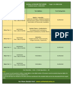 Syllabus of Online Test Series: For More Details Visit