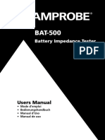 BAT 500 - Battery Impedance Tester - Manual PDF