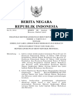 Permen Kemenlh Nomor 14 Tahun 2013