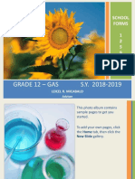 Grade 12 - Gas S.Y. 2018-2019: School Forms 1 2 5 9