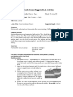 LCPS Earth Science Suggested Lab Activities