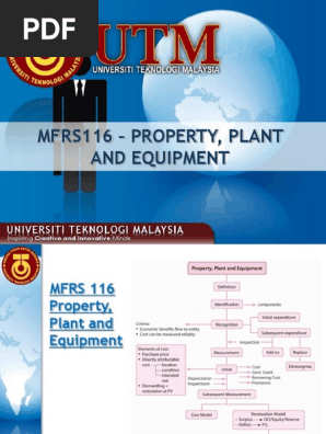 Mfrs 116 Ppe Pdf Depreciation Debits And Credits