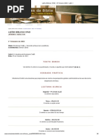 Lições Bíblicas CPAD - 4º Trimestre 2003 - Lição 1