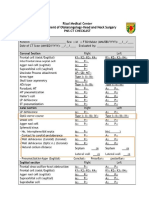 CT Scan Reading Check List