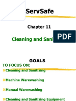 ServSafe Chapter 11 Cleaning and Sanitizing