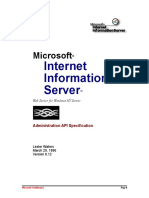 Web Server for Windows NT Server  Administration API Specification  from the windows nt source code leak