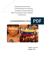 La Sociedad Multiecnica y Pluricultural