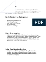 Data Prototyping: Basic Prototype Categories