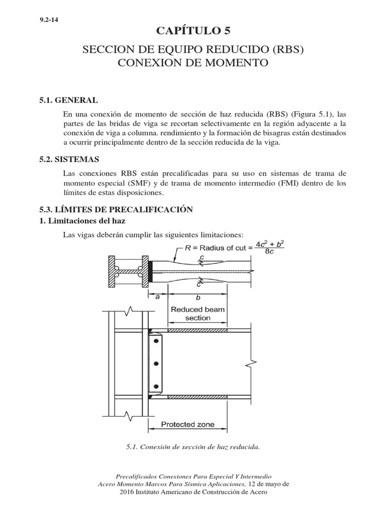 Norma Aisc 358 (Capítulo 5) | PDF | Esfuerzo cortante | Soldadura