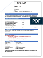 Resume: Swatantra Bharat Rai