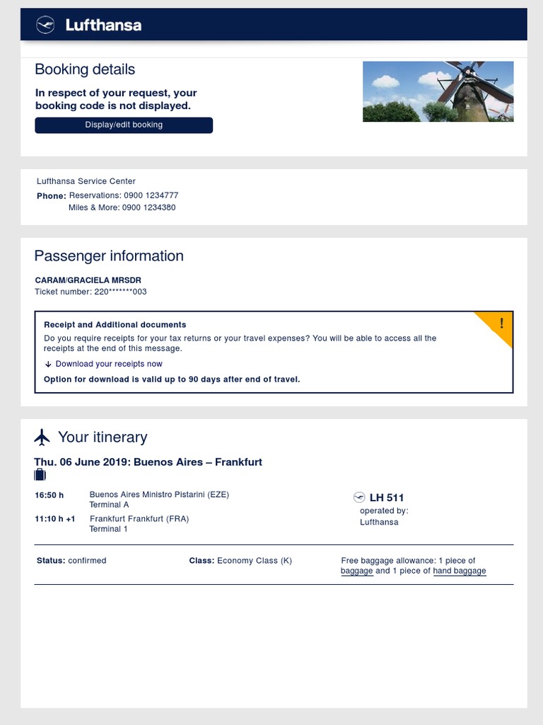 Booking Details In Respect Of Your Request Your Booking Code Is Not Displayed Identity Document Aviation