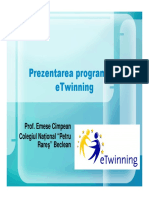 Prezentarea Programului Etwinning Emese