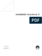 HUAWEI MateBook D User Guide - (01, En-Us, KPL, RS3, SI) PDF