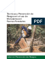 Tecnicas y Prevencion de Riesgos en El Uso de Motosierra PDF
