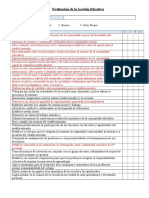 Pauta de Evaluaciã"n de La Gestion Directiva.