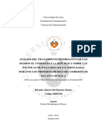 Análisis mediático de políticas de inclusión social