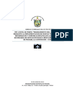 Unidad Formuladora de Proyectos: Municipalidad Distrital de Pichari