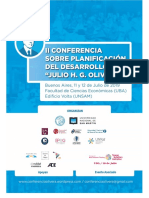 Programa II Conferencia Sobre Planificación Del Desarrollo J. G. H. Olivera