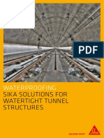 Sika Solutions For Watertight Tunnel Structures